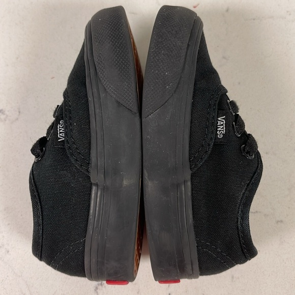 Vans Authentic Triple Black Size 4 Toddler Lace Up Sneakers - Trainers - Picture 7 of 16